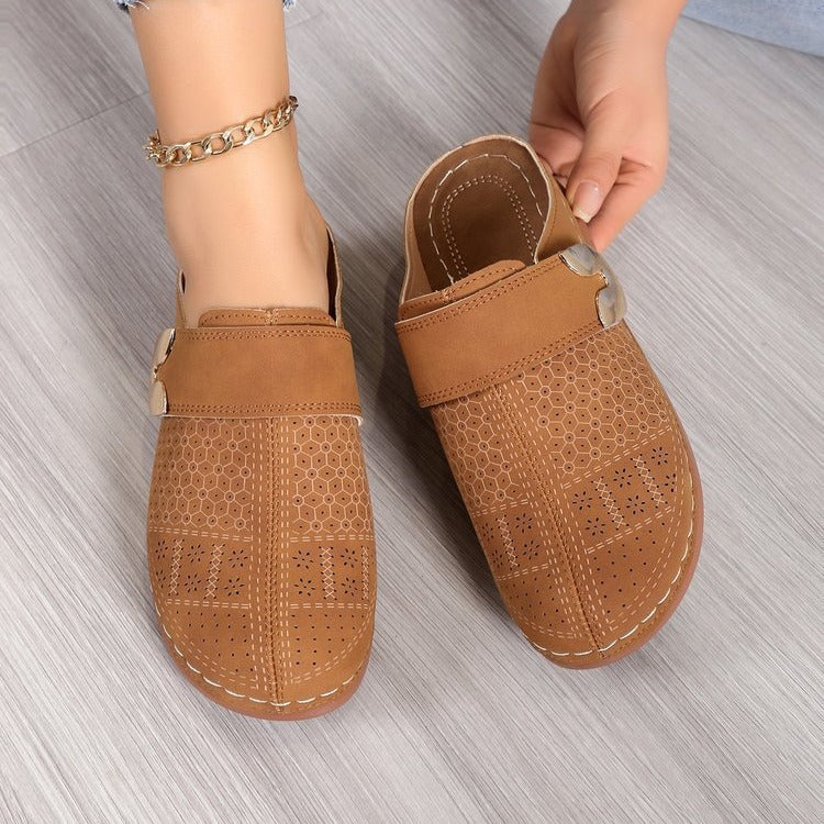 Elara Woven Comfort Flats