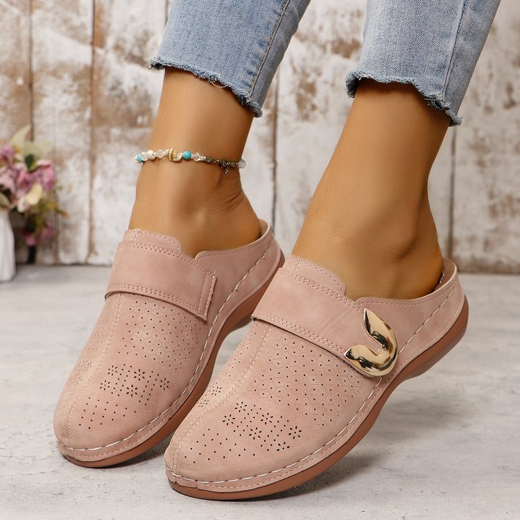 Elara Woven Comfort Flats