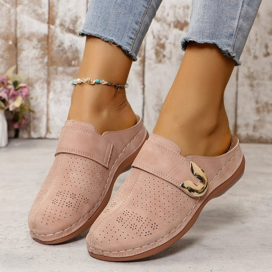 Elara Woven Comfort Flats