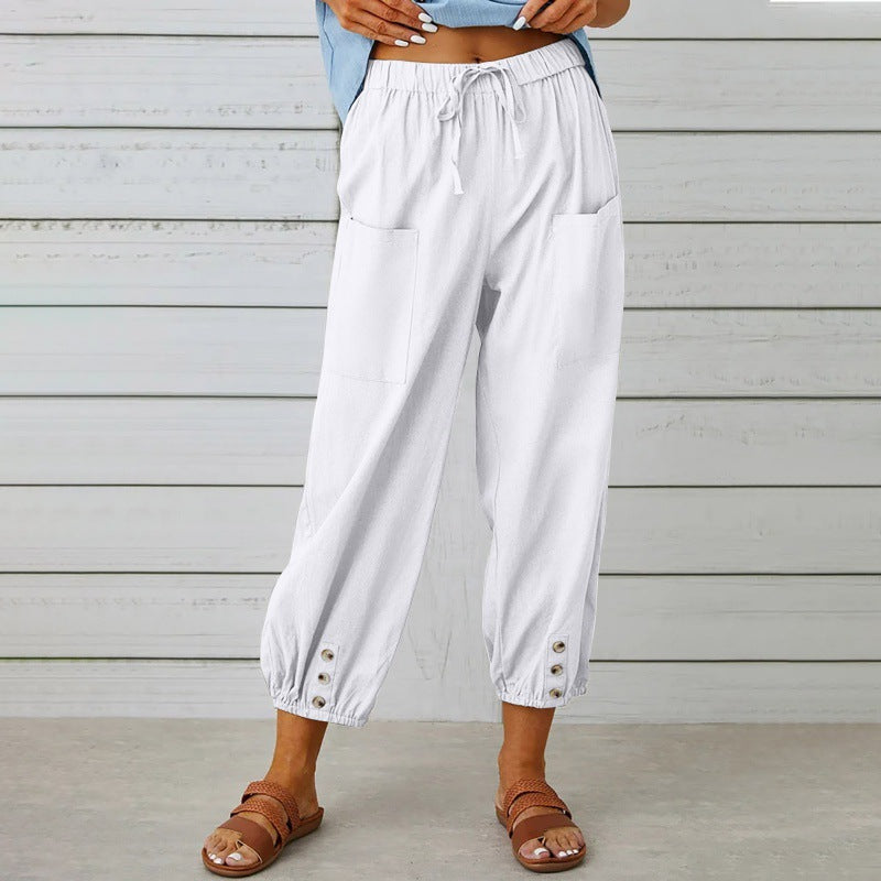 LinenEase Wide-Leg Trousers