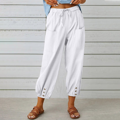 LinenEase Wide-Leg Trousers