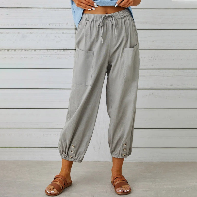 LinenEase Wide-Leg Trousers