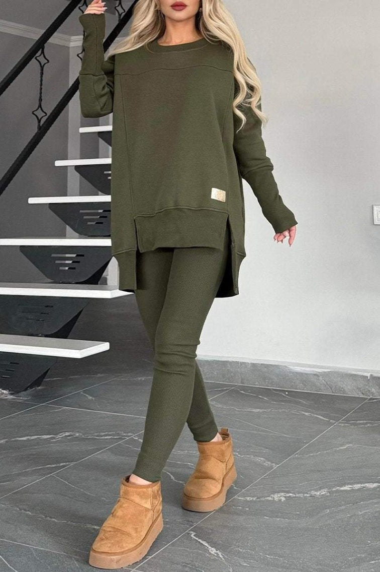 Stylish Long Sleeve Two-Piece
