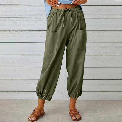 LinenEase Wide-Leg Trousers