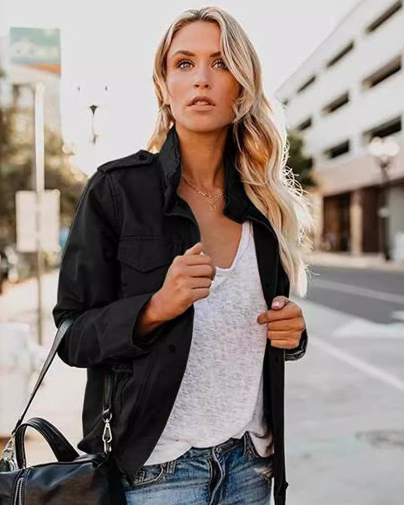 Effortless Edge Zip Jacket