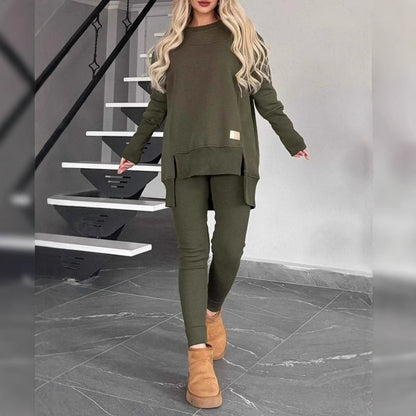 Stylish Long Sleeve Two-Piece