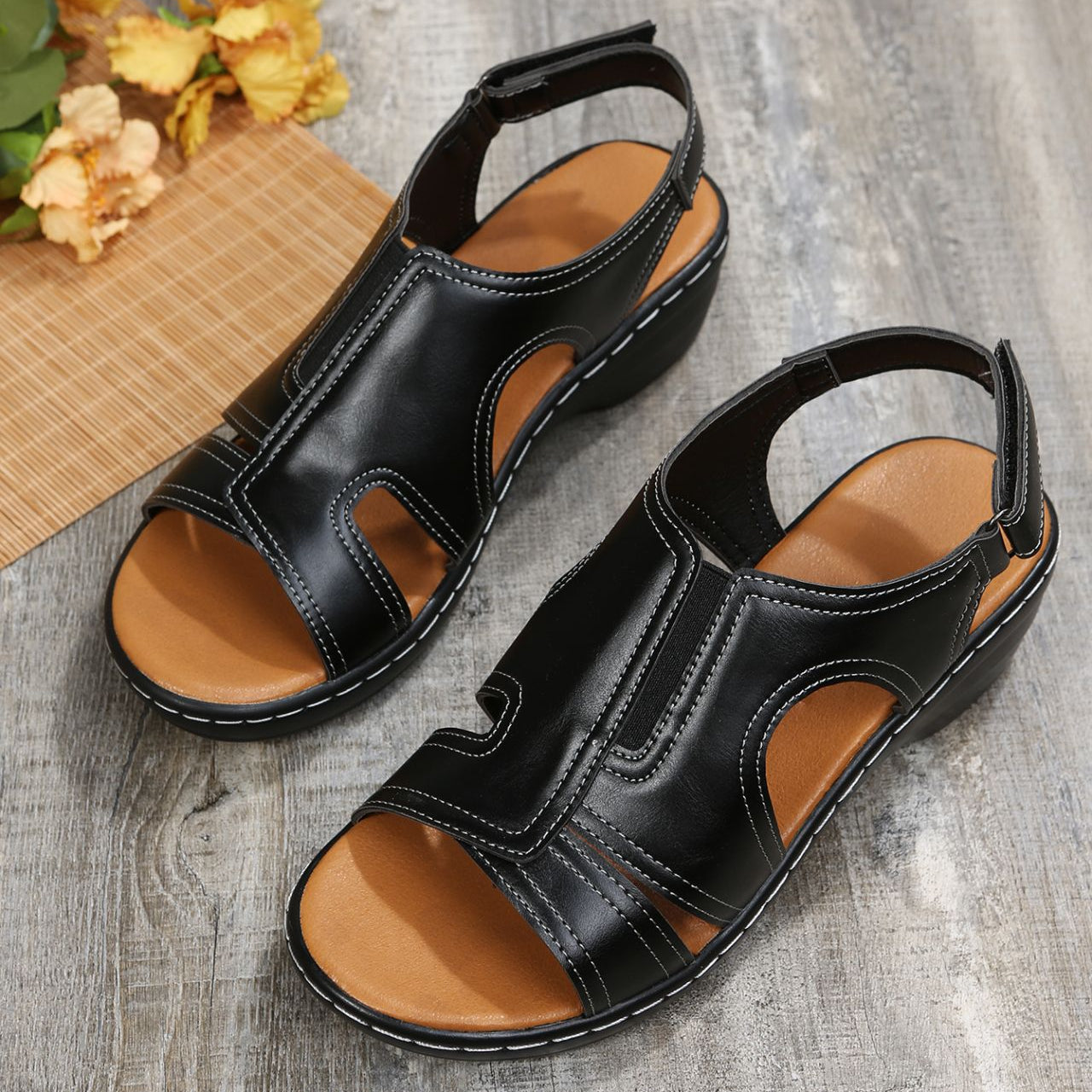 Elara Comfort Heel Sandals