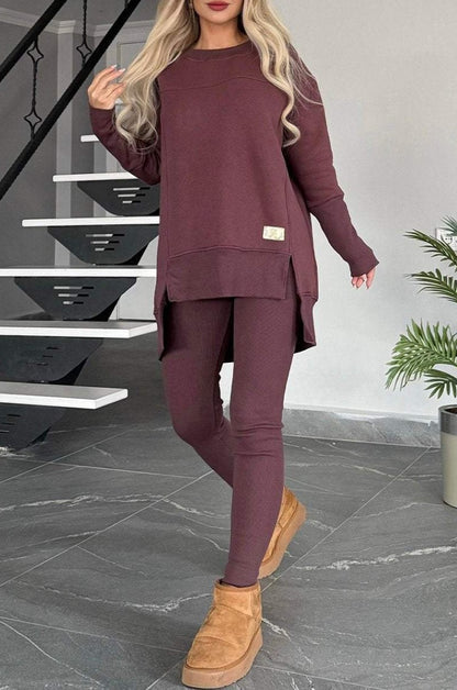 Stylish Long Sleeve Two-Piece
