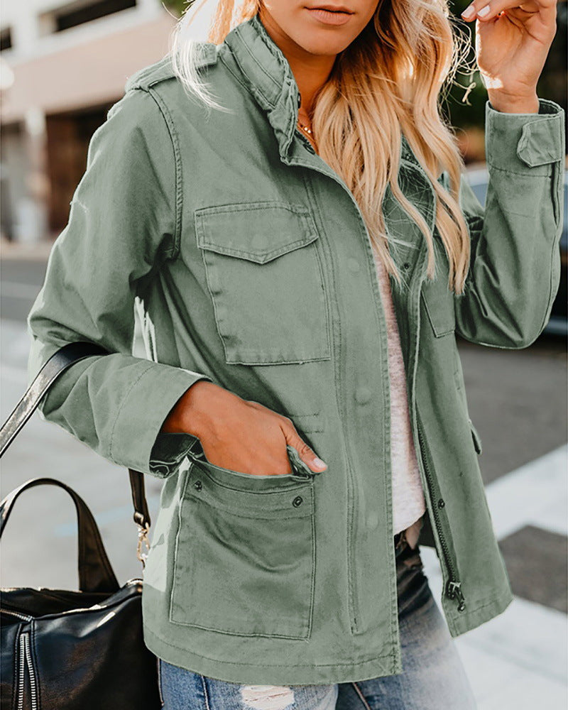 Effortless Edge Zip Jacket