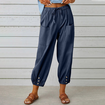 LinenEase Wide-Leg Trousers
