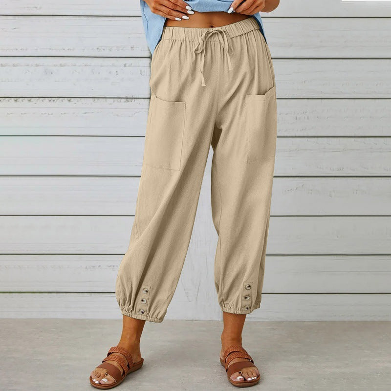 LinenEase Wide-Leg Trousers