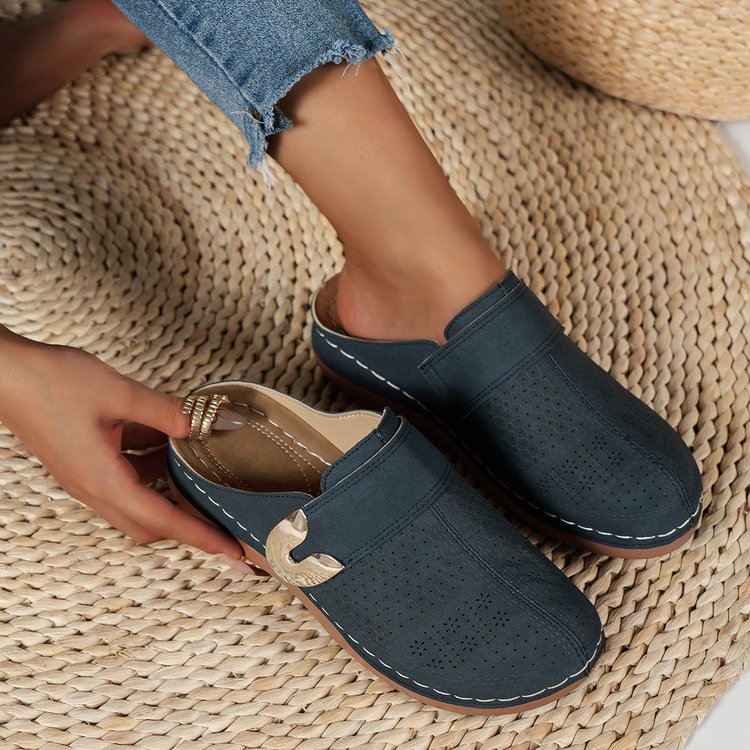 Elara Woven Comfort Flats