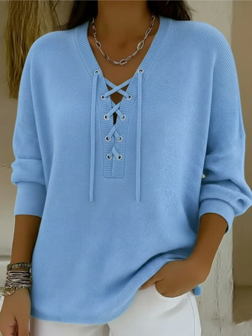 The Lace-Up Knit
