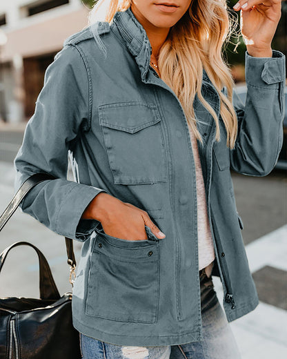 Effortless Edge Zip Jacket