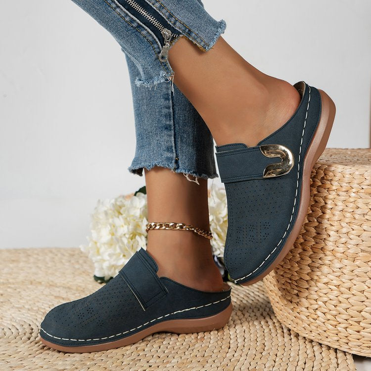 Elara Woven Comfort Flats