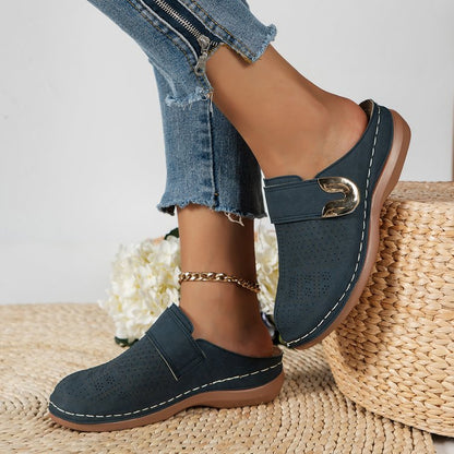Elara Woven Comfort Flats