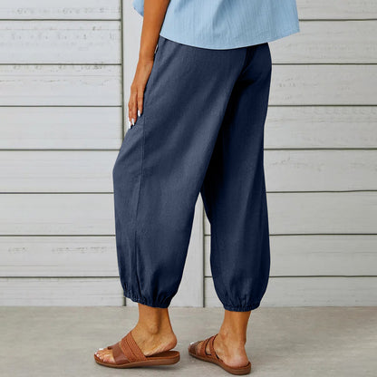 LinenEase Wide-Leg Trousers