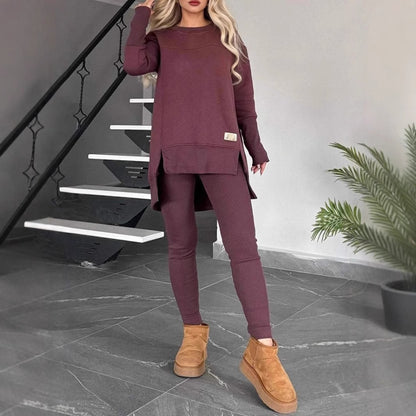 Stylish Long Sleeve Two-Piece