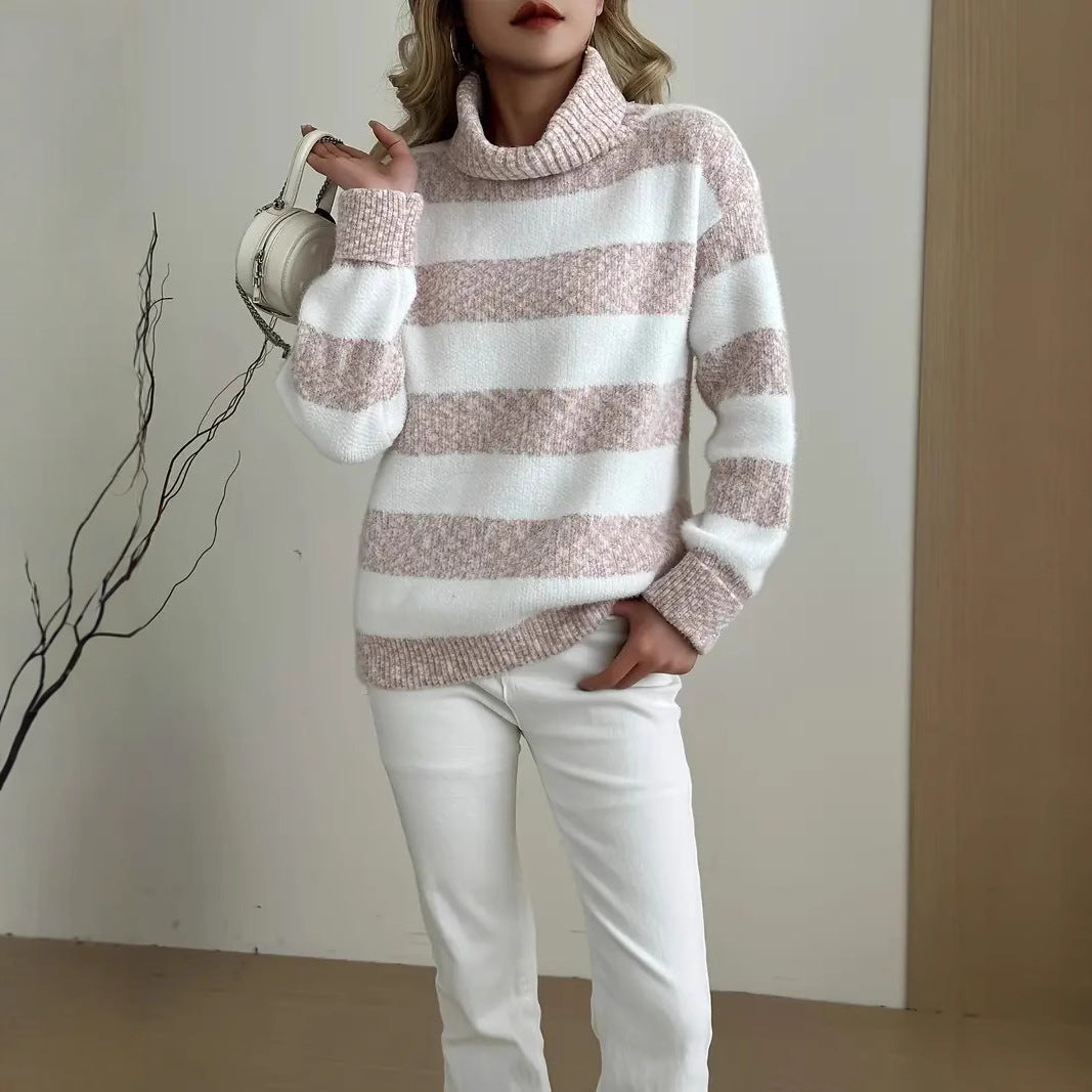 Faux Mink Fur Knit Sweater