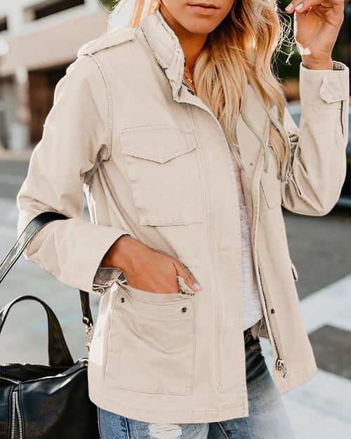 Effortless Edge Zip Jacket