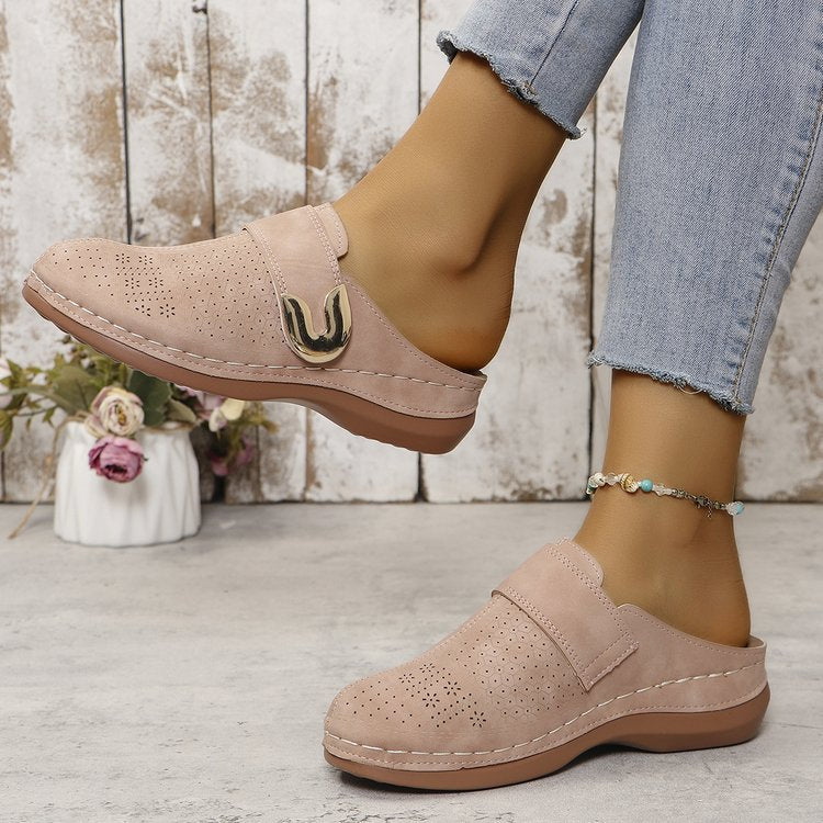 Elara Woven Comfort Flats